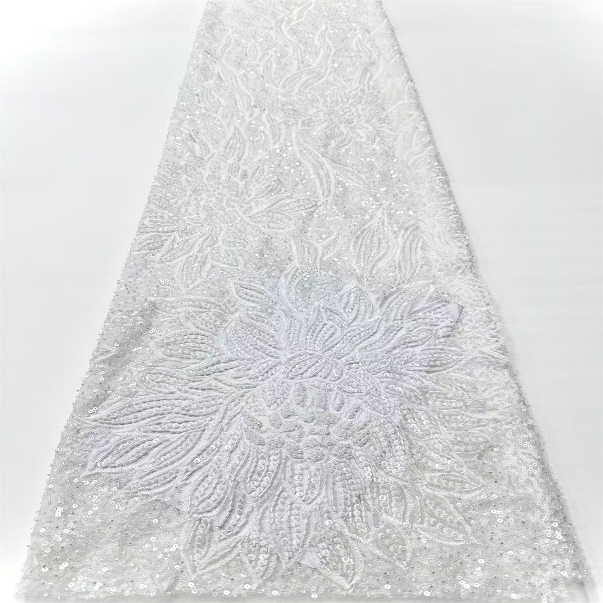Beaded Tulle Fabric - 5 Yards | COD HN660