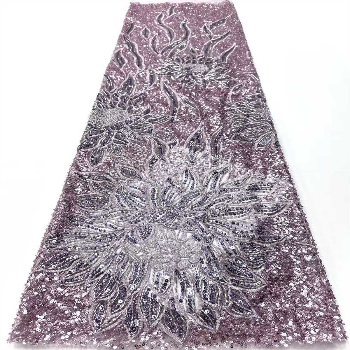 Beaded Tulle Fabric - 5 Yards | COD HN660