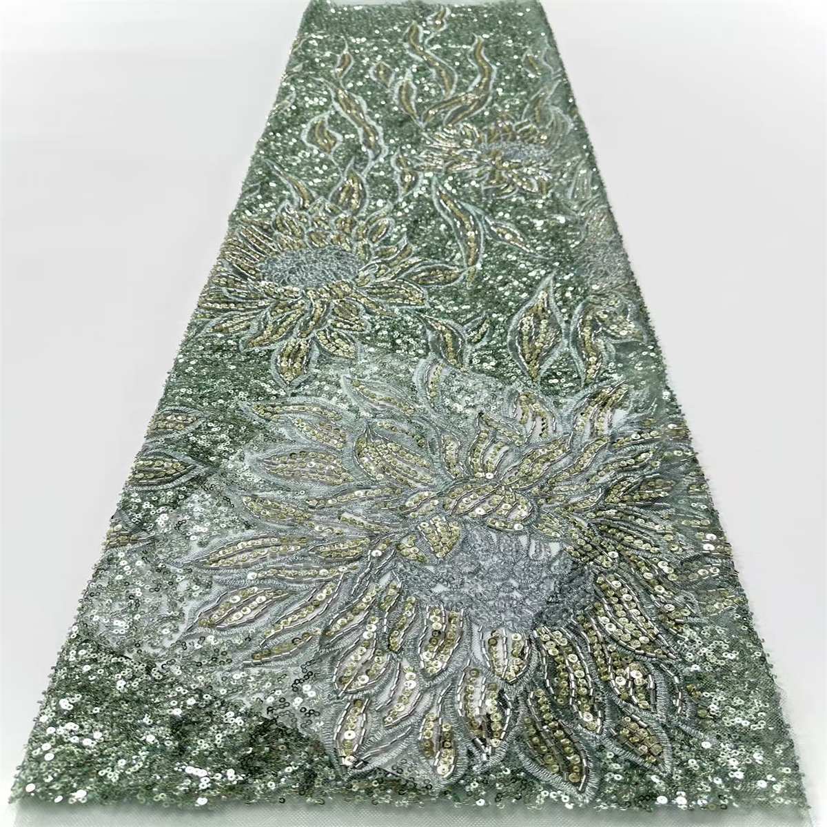 Beaded Tulle Fabric - 5 Yards | COD HN660