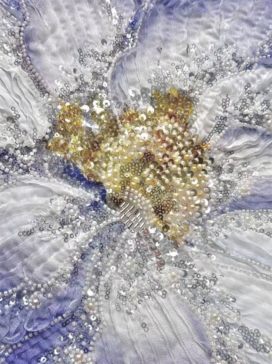 Beaded Tulle Fabric - 5 Yards | COD HN664