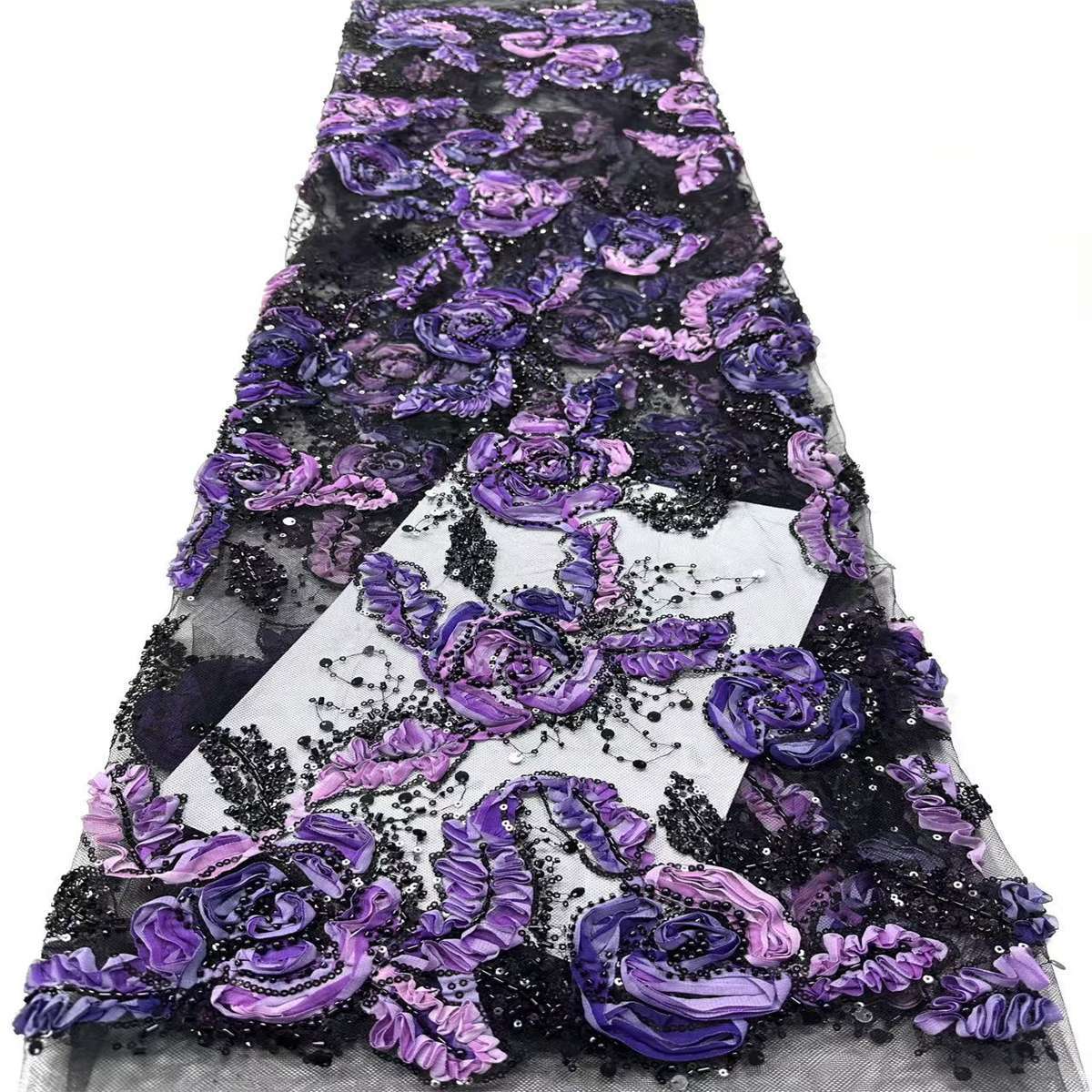 Beaded Tulle Fabric - 5 Yards | COD HN676