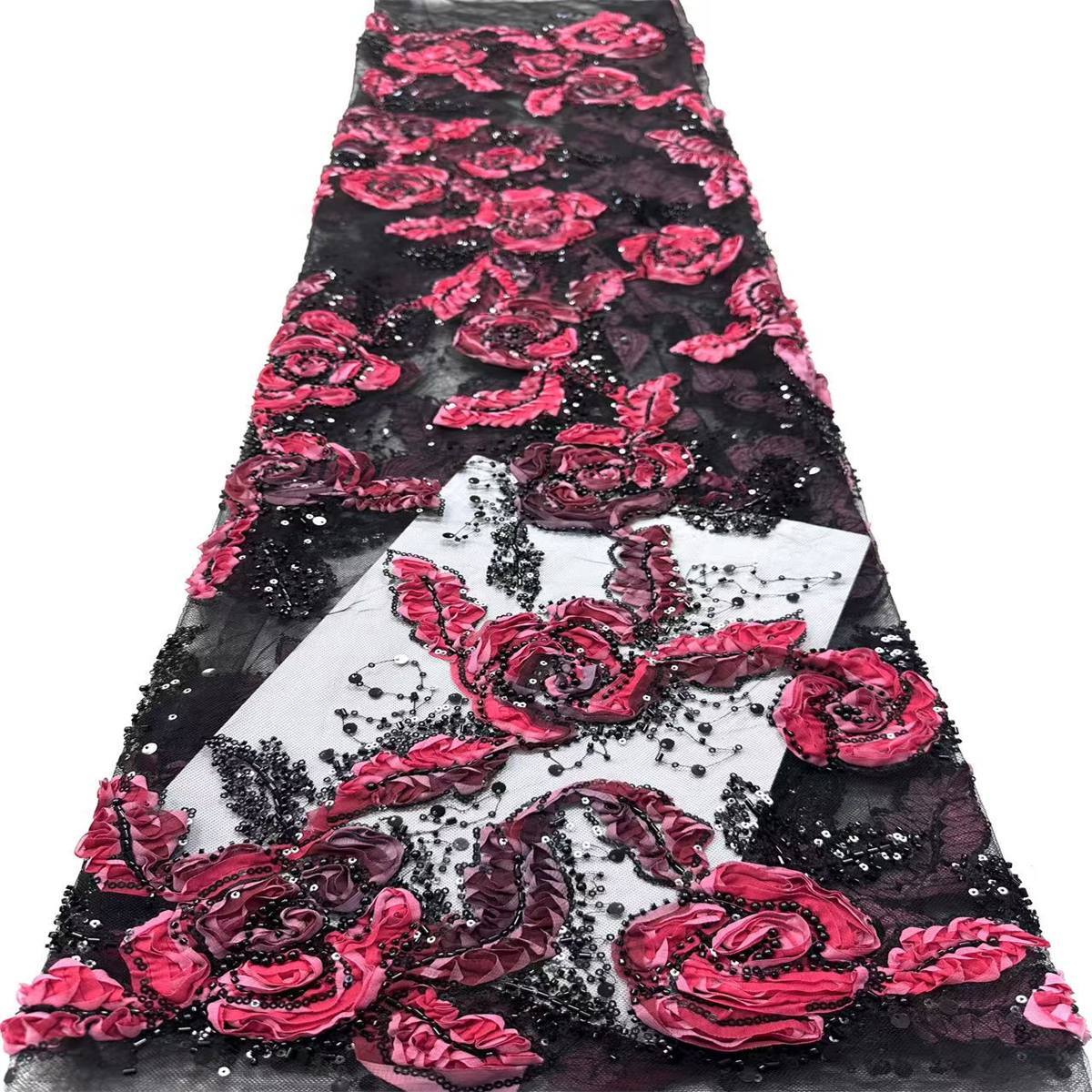 Beaded Tulle Fabric - 5 Yards | COD HN676