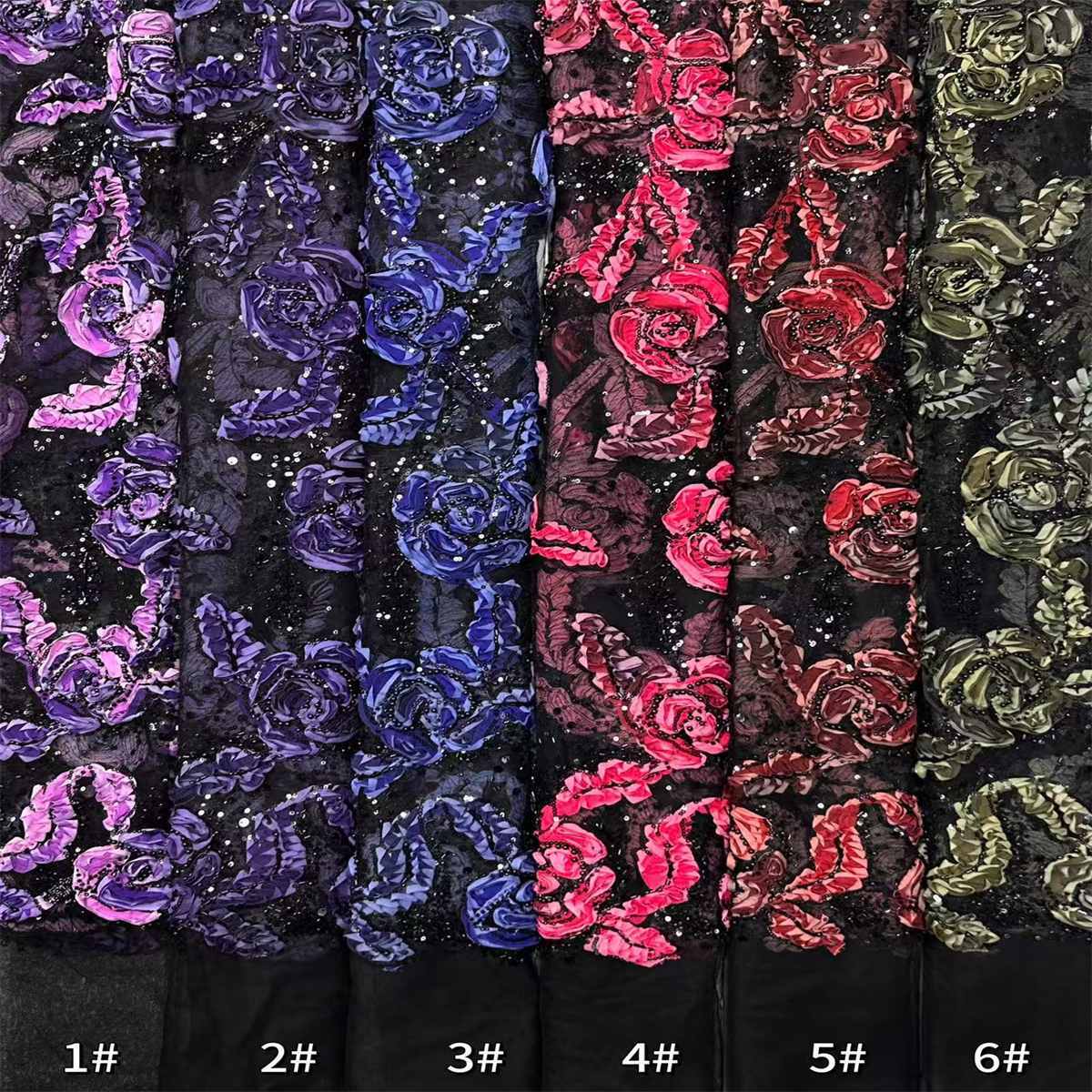 Beaded Tulle Fabric - 5 Yards | COD HN676