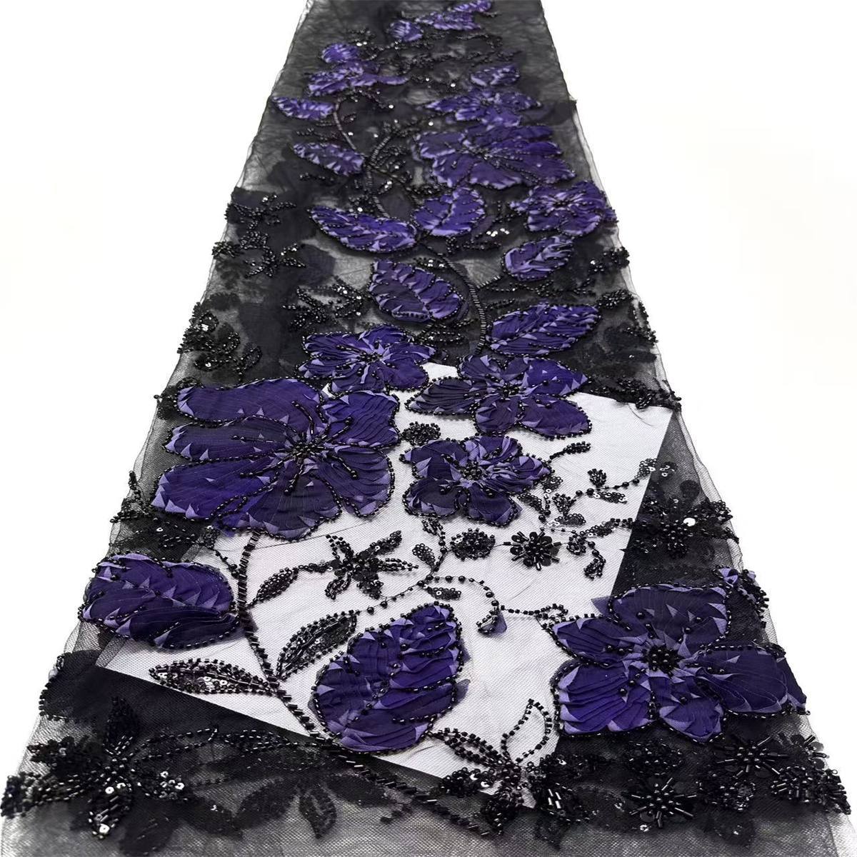 Beaded Tulle Fabric - 5 Yards | COD HN677