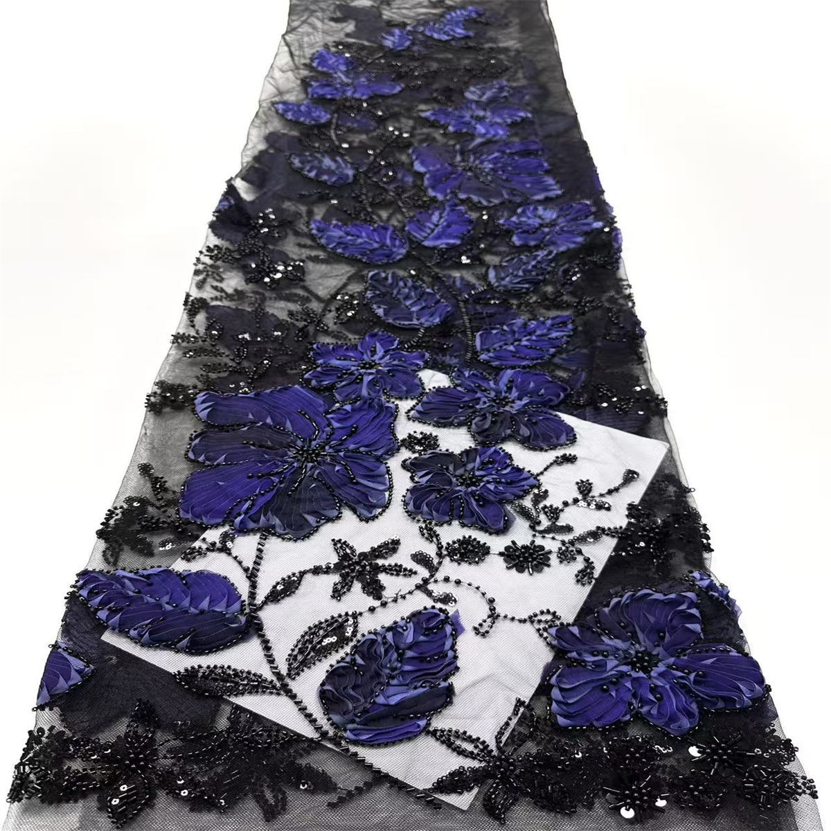 Beaded Tulle Fabric - 5 Yards | COD HN677