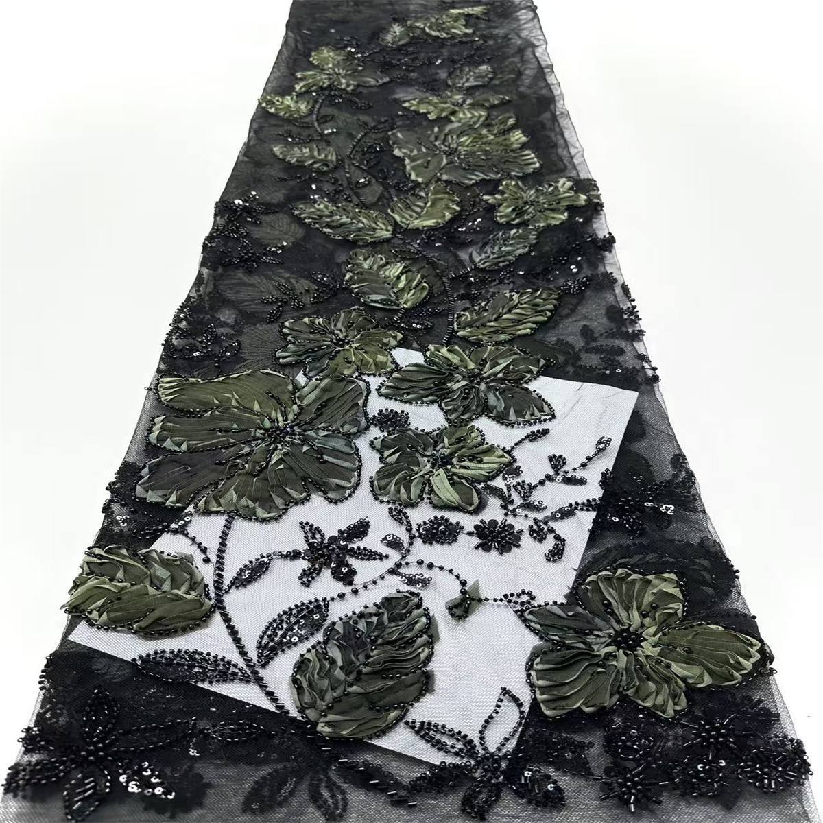 Beaded Tulle Fabric - 5 Yards | COD HN677