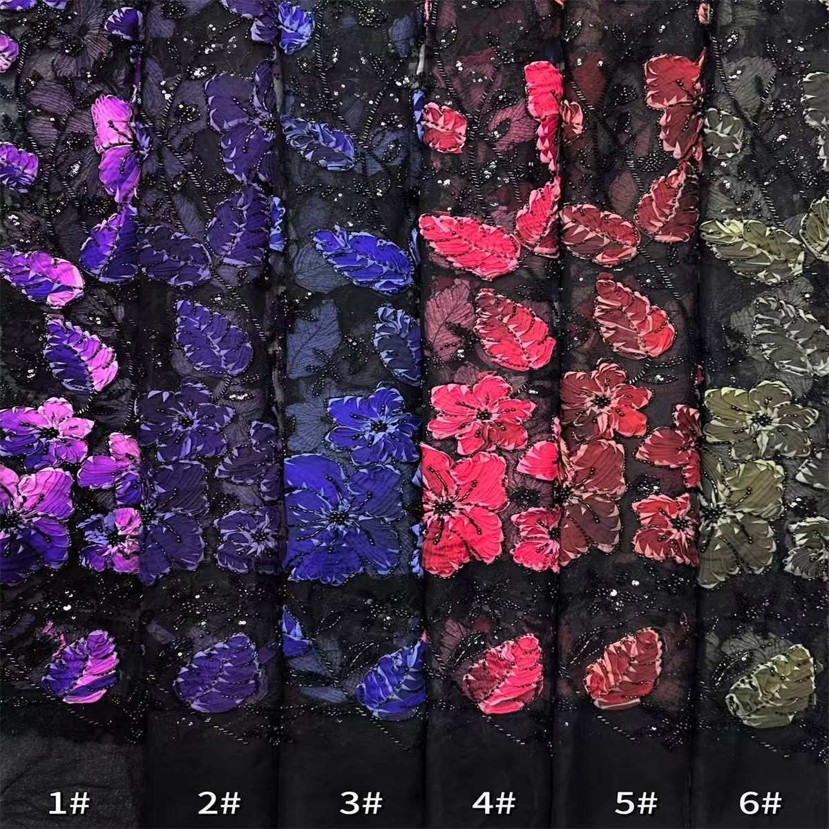 Beaded Tulle Fabric - 5 Yards | COD HN677