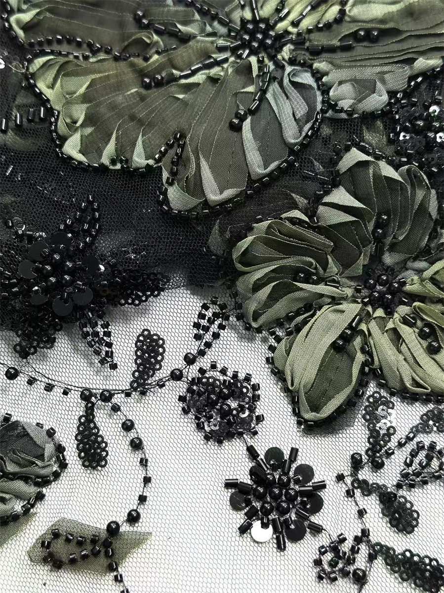 Beaded Tulle Fabric - 5 Yards | COD HN677