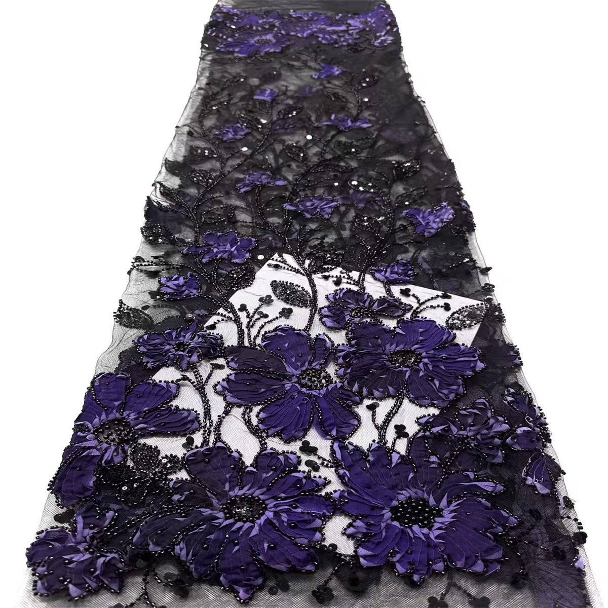 Beaded Tulle Fabric - 5 Yards | COD HN679