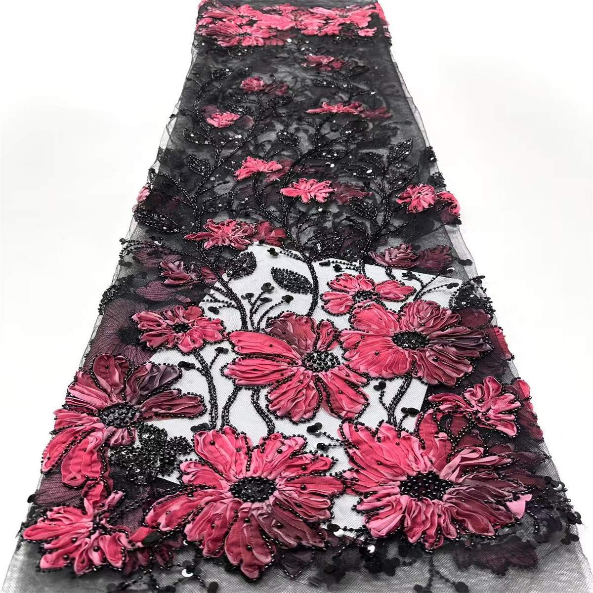 Beaded Tulle Fabric - 5 Yards | COD HN679