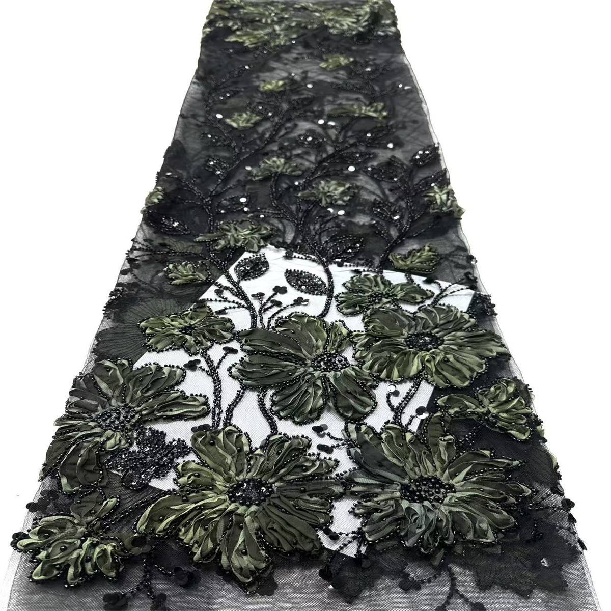 Beaded Tulle Fabric - 5 Yards | COD HN679