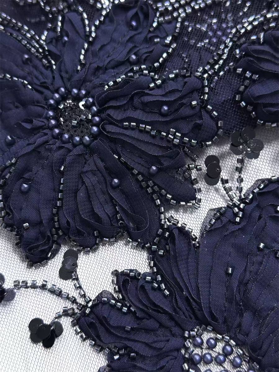 Beaded Tulle Fabric - 5 Yards | COD HN679