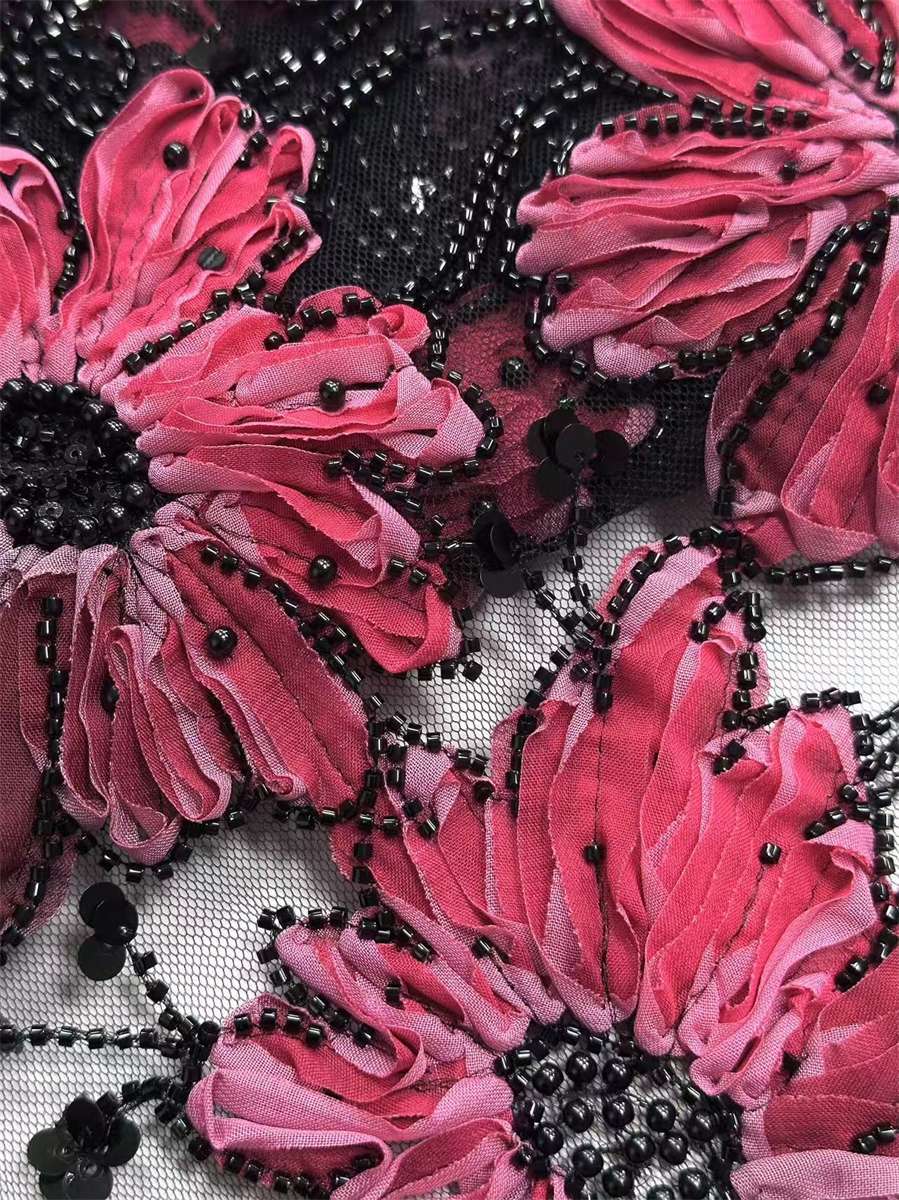 Beaded Tulle Fabric - 5 Yards | COD HN679