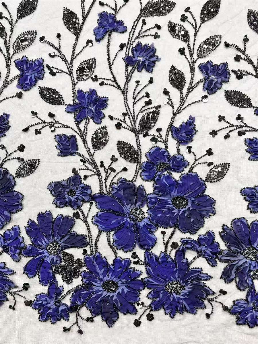 Beaded Tulle Fabric - 5 Yards | COD HN679