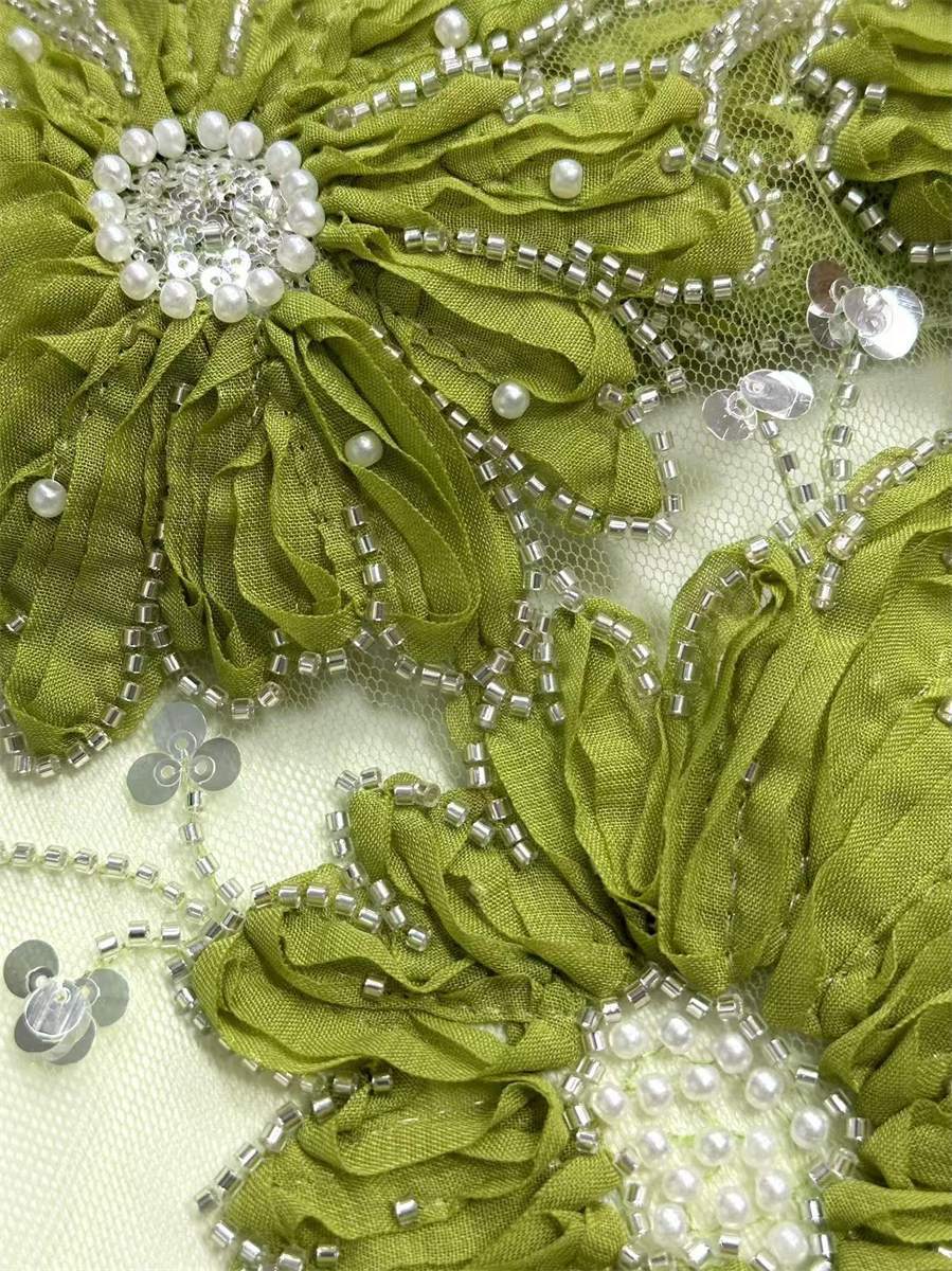 Beaded Tulle Fabric - 5 Yards | COD HN679