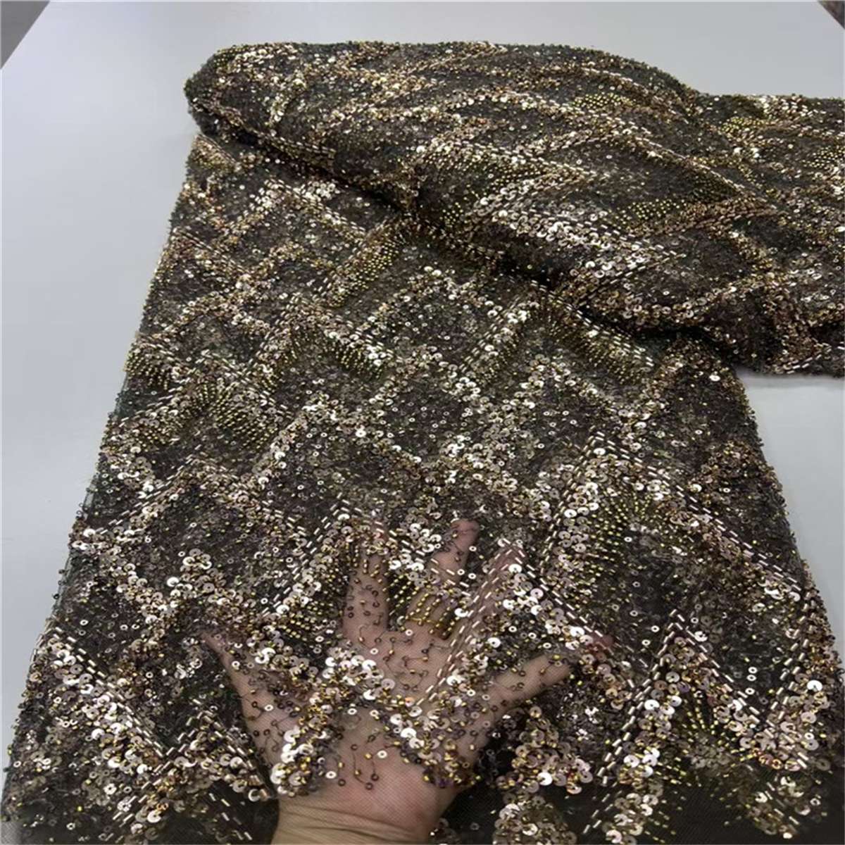 Beaded Tulle Fabric - 5 Yards | COD HN