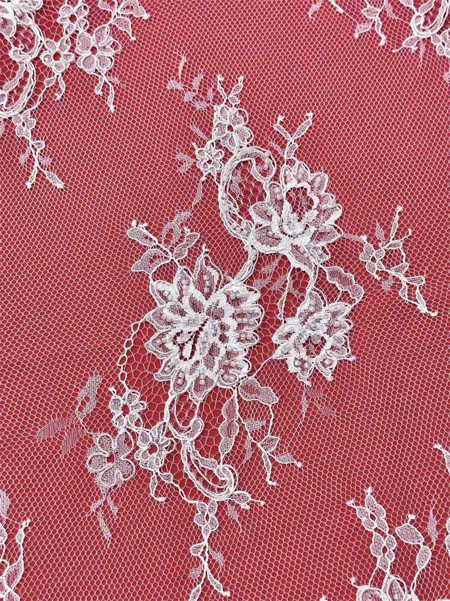 Beaded Tulle Fabric - 5 Yards | COD HN665