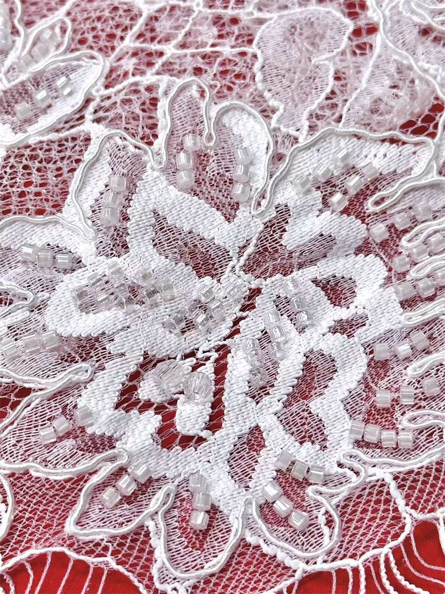 Beaded Tulle Fabric - 5 Yards | COD HN665