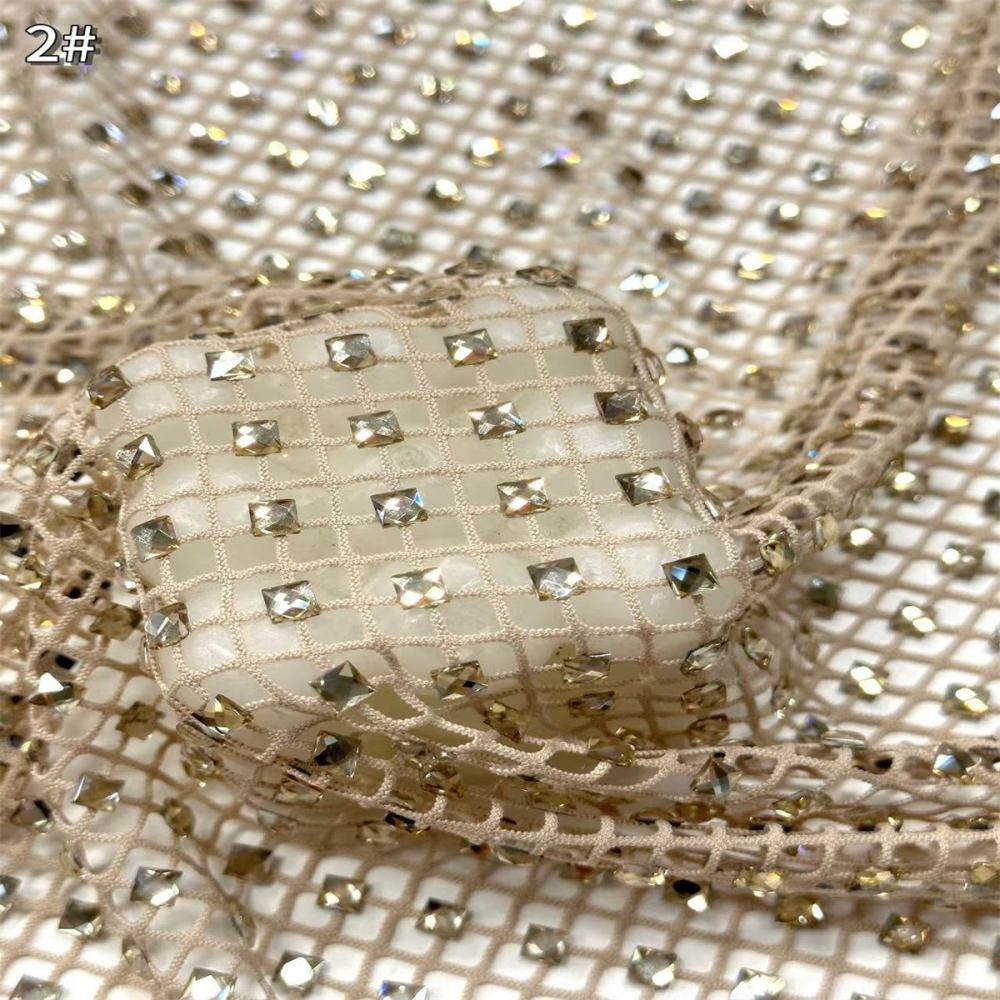 Beaded Tulle Fabric - 5 Yards | COD HN669