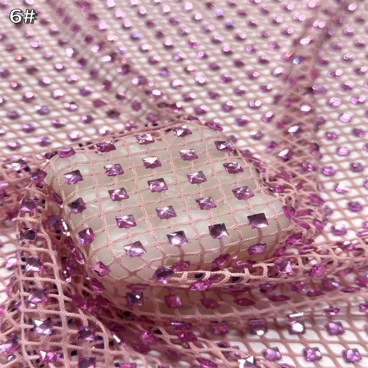 Beaded Tulle Fabric - 5 Yards | COD HN669