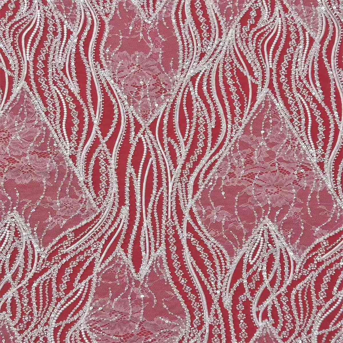 Beaded Tulle Fabric - 5 Yards | COD HN685