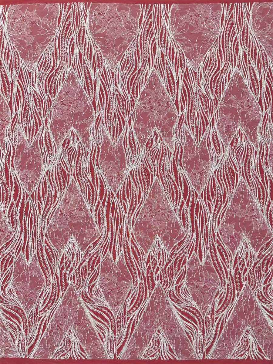 Beaded Tulle Fabric - 5 Yards | COD HN685