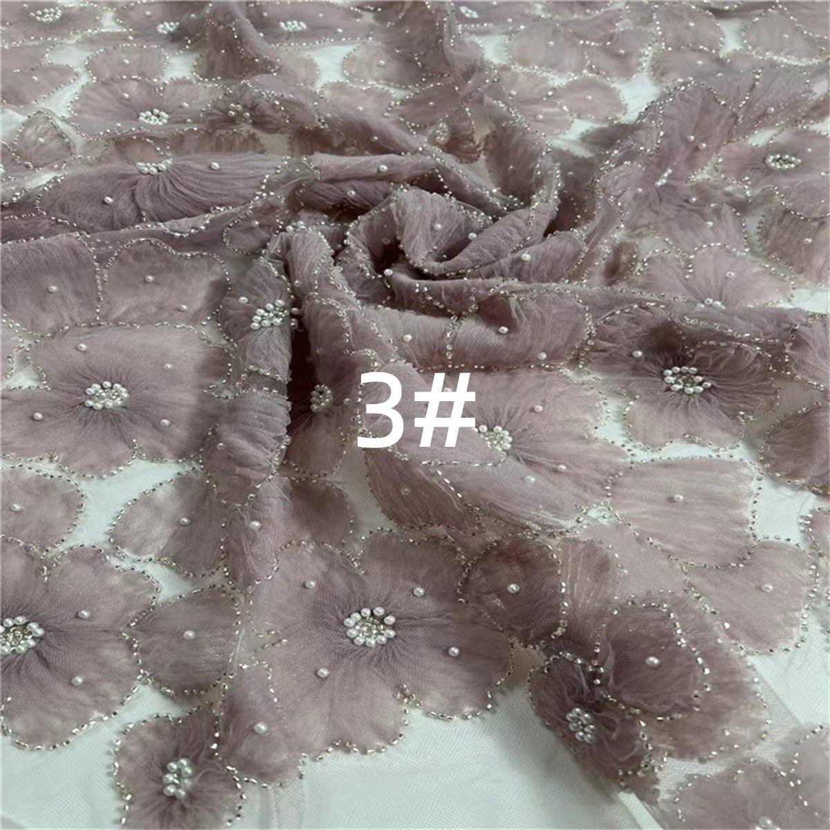 Beaded Tulle Fabric - 5 Yards | COD lil091