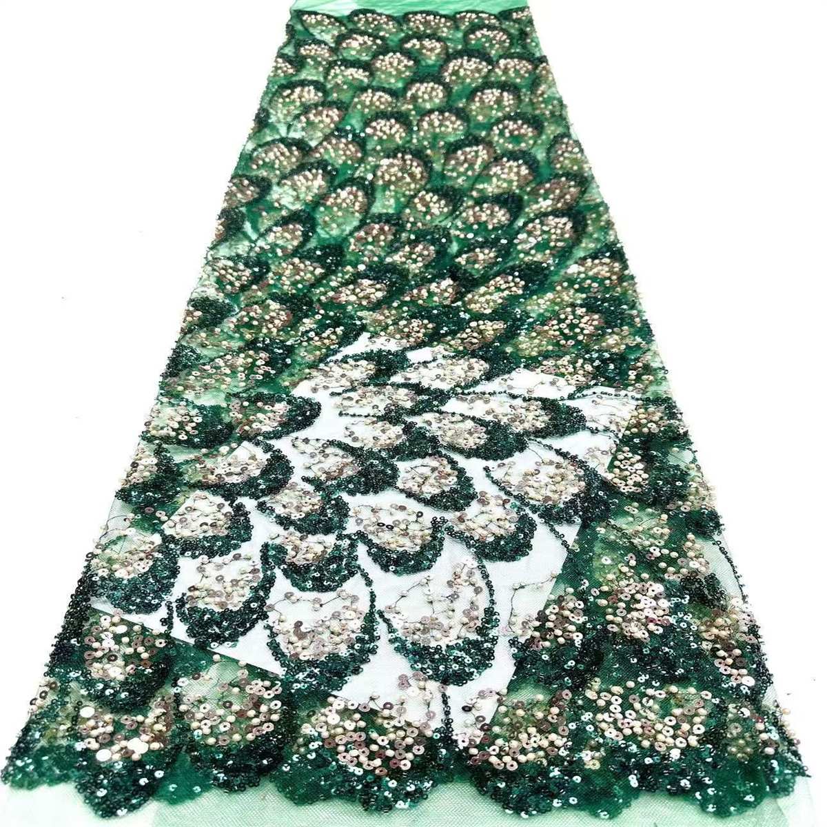 Beaded Tulle Fabric: Luxury with Structure and Impact