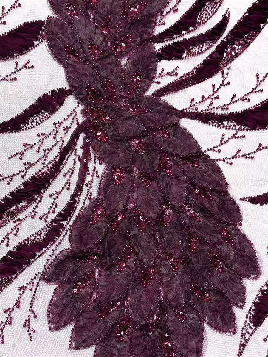 Beaded Tulle Fabric - 5 Yards | COD HN723