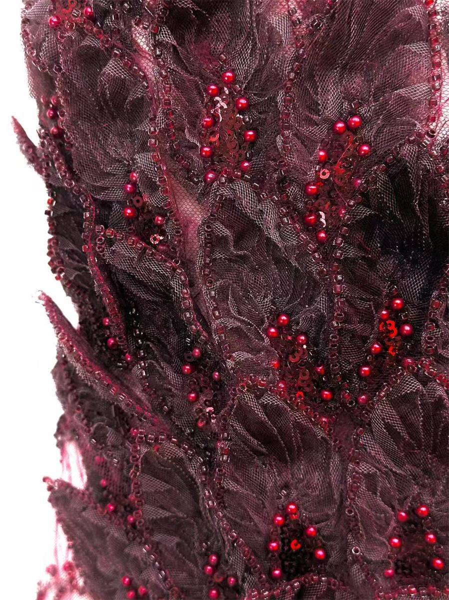 Beaded Tulle Fabric - 5 Yards | COD HN723
