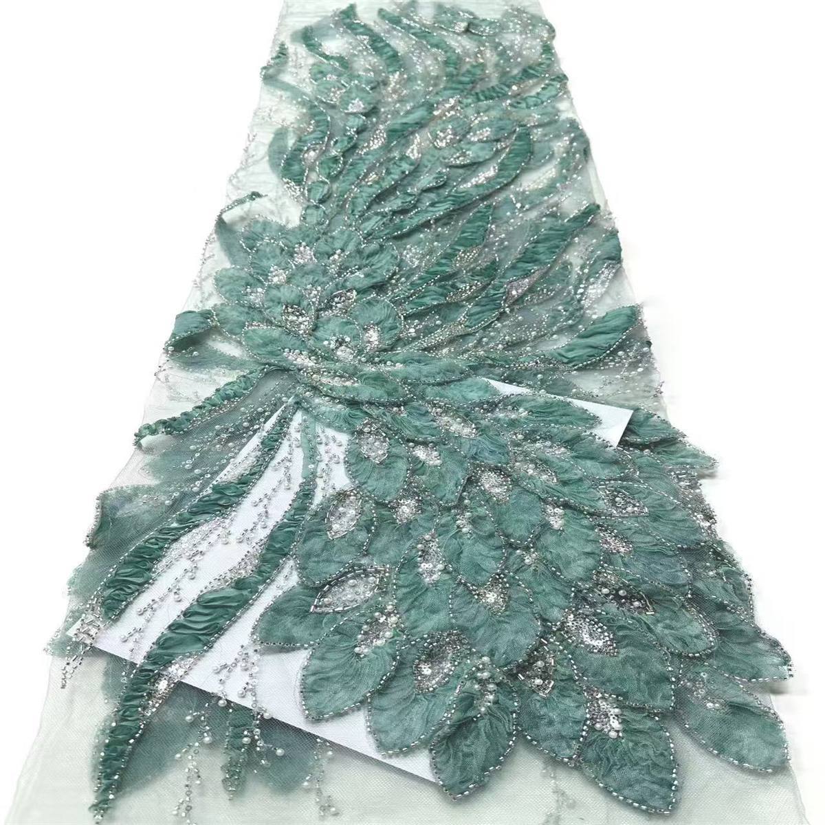 Beaded Tulle Fabric - 5 Yards | COD HN723