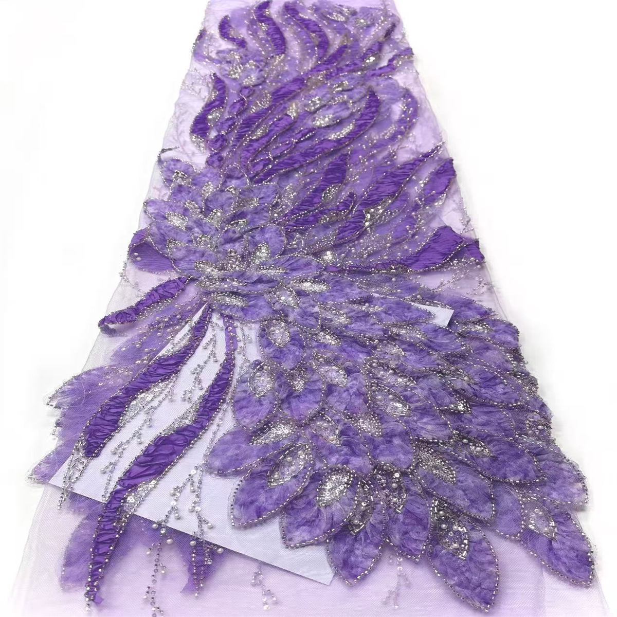 Beaded Tulle Fabric - 5 Yards | COD HN723