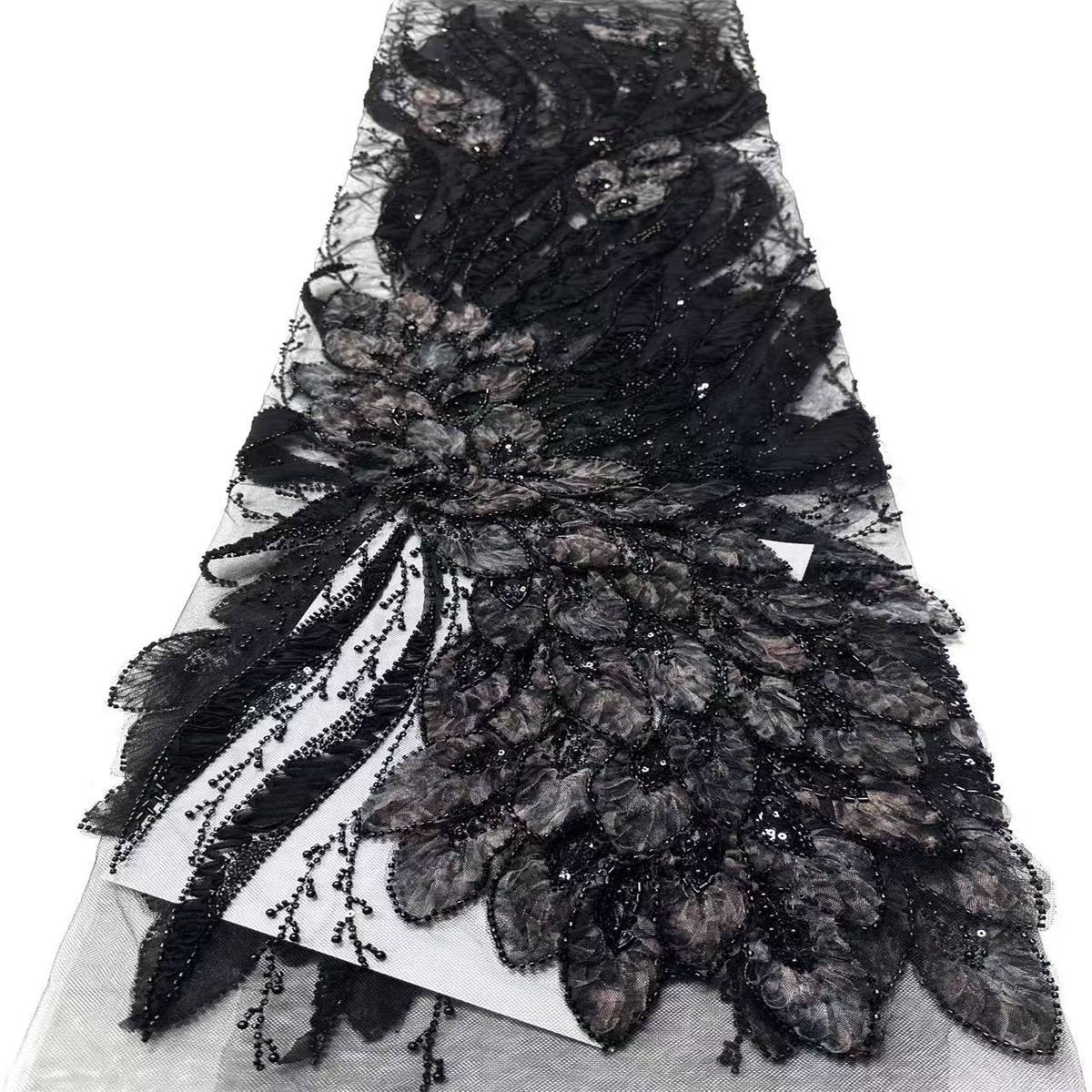 Beaded Tulle Fabric - 5 Yards | COD HN723