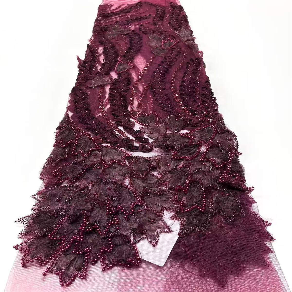 Beaded Tulle Fabric - 5 Yards | COD  HN724