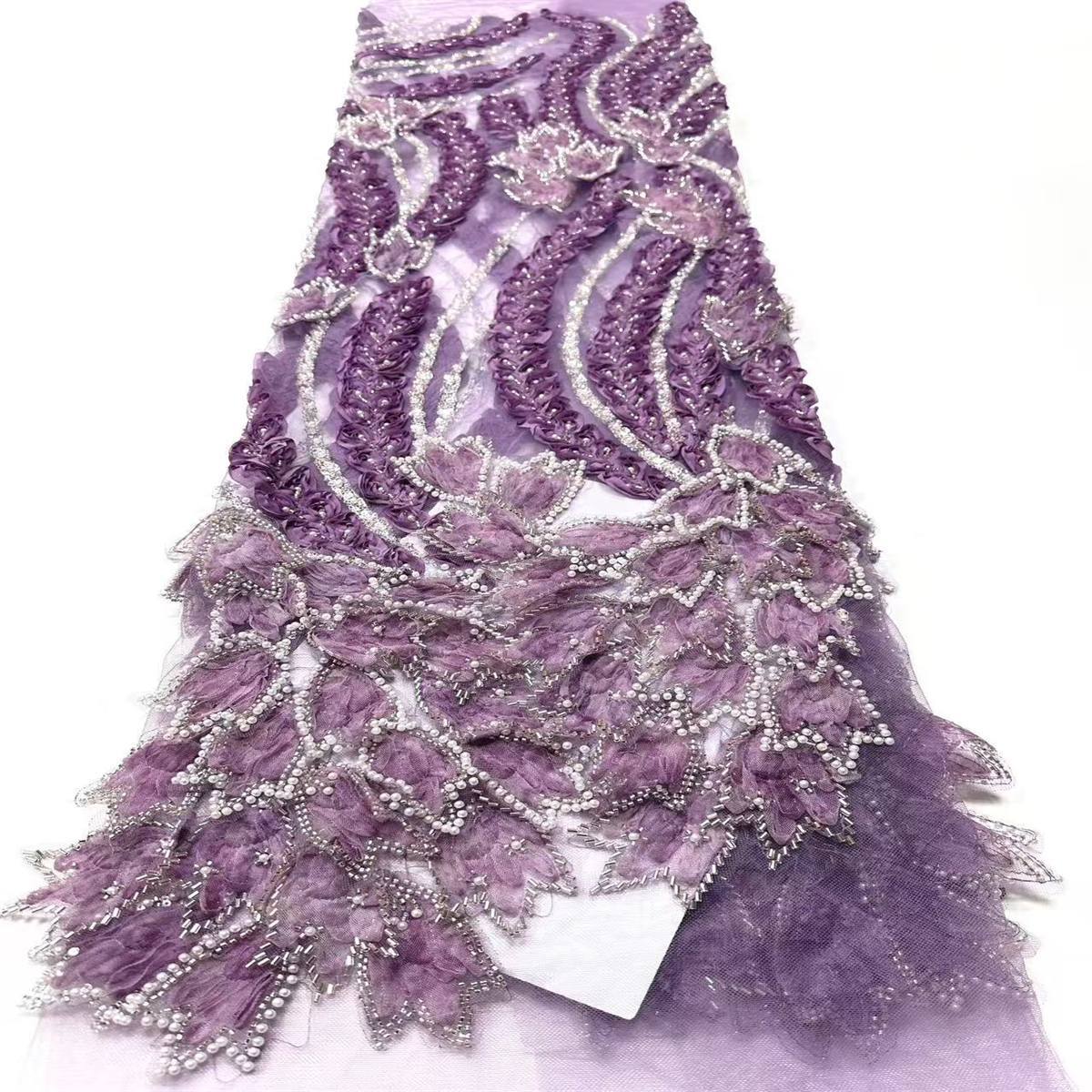 Beaded Tulle Fabric - 5 Yards | COD  HN724