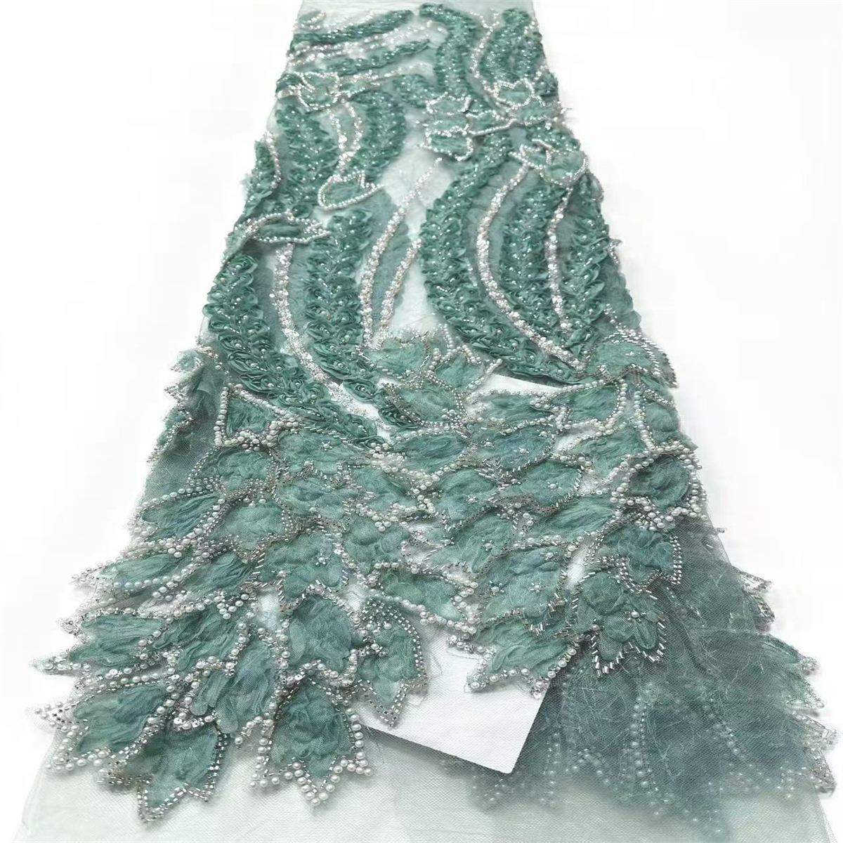 Beaded Tulle Fabric - 5 Yards | COD  HN724