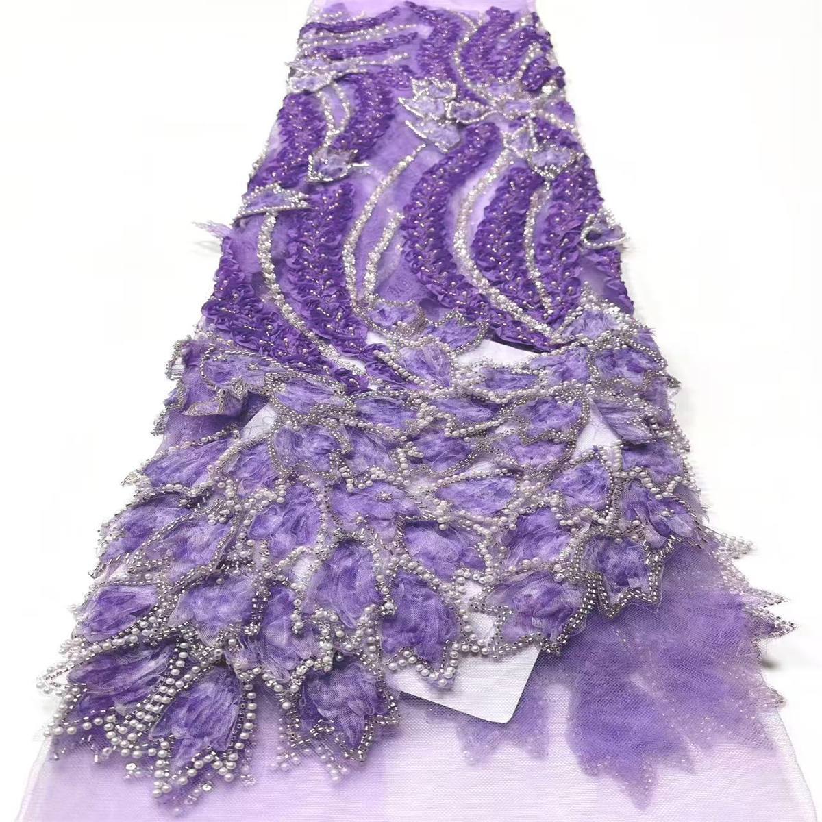 Beaded Tulle Fabric - 5 Yards | COD  HN724