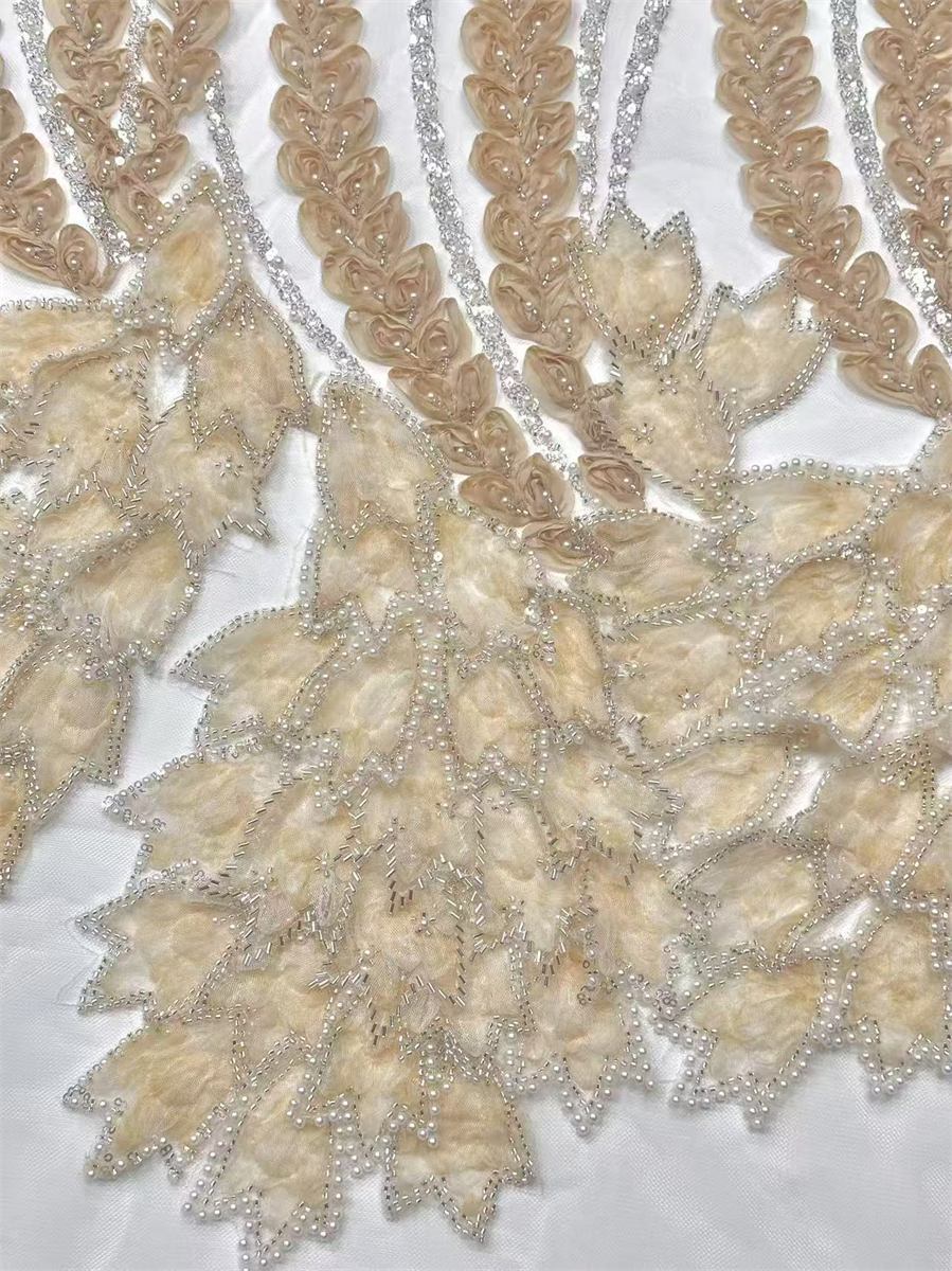 Beaded Tulle Fabric - 5 Yards | COD  HN724