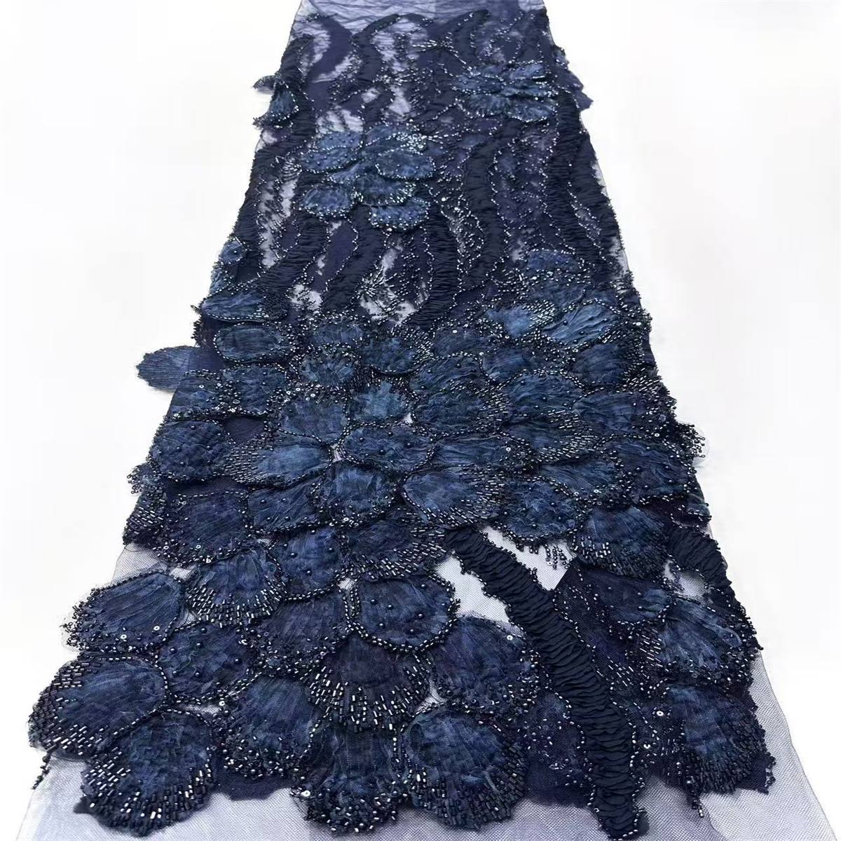 Beaded Tulle Fabric - 5 Yards | COD HN725