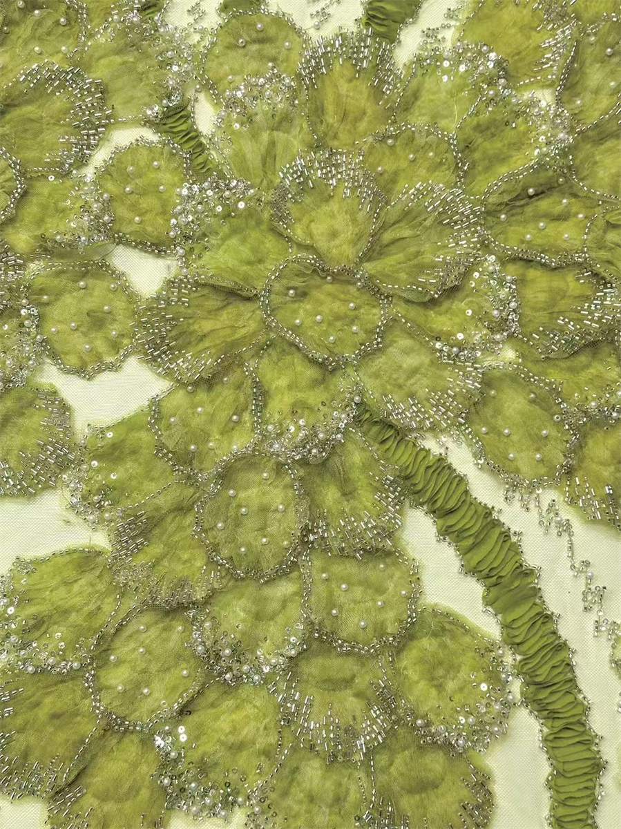 Beaded Tulle Fabric - 5 Yards | COD HN725