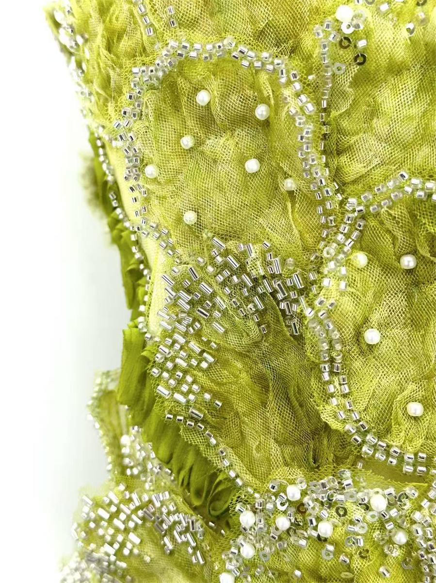Beaded Tulle Fabric - 5 Yards | COD HN725