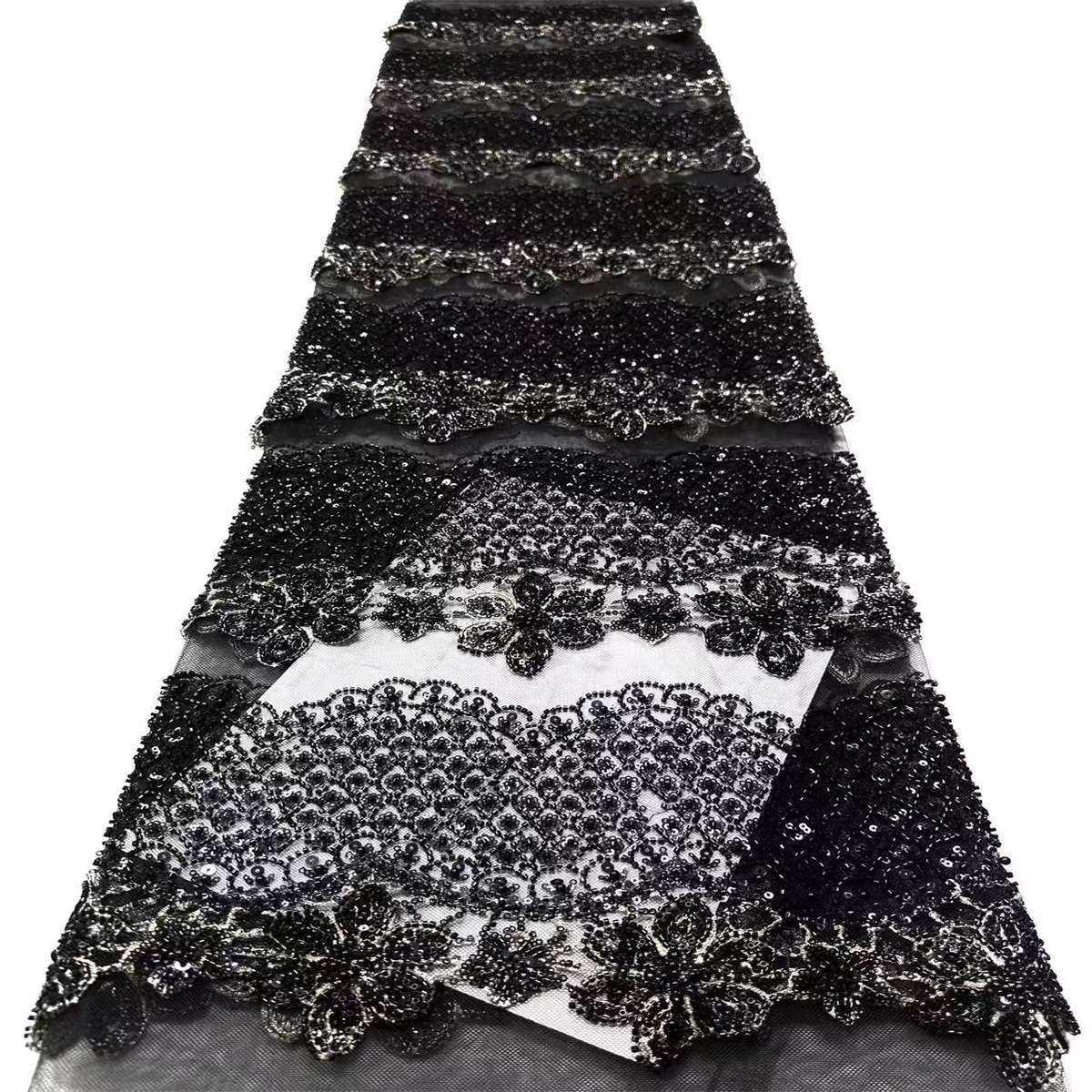 Beaded Tulle Fabric - 5 Yards | COD HN728