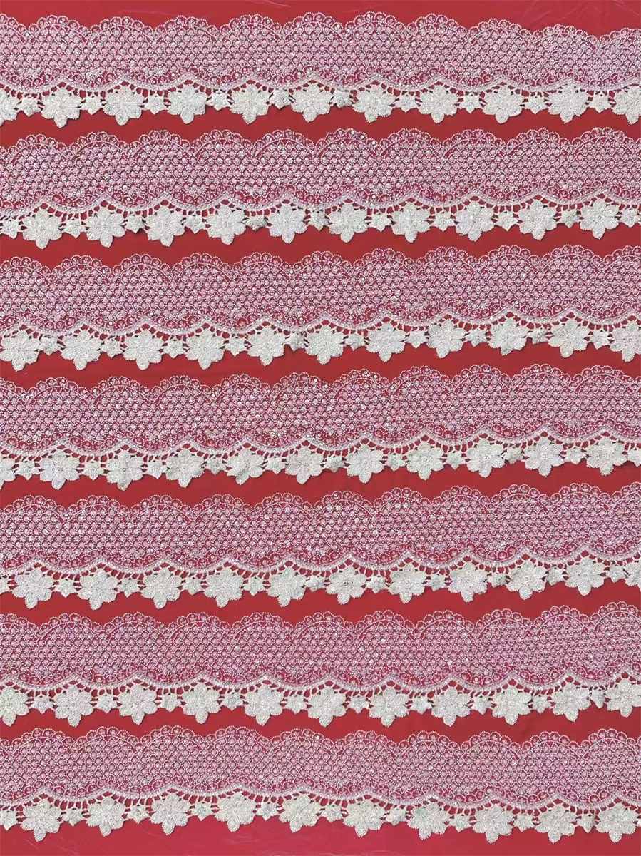 Beaded Tulle Fabric - 5 Yards | COD HN728