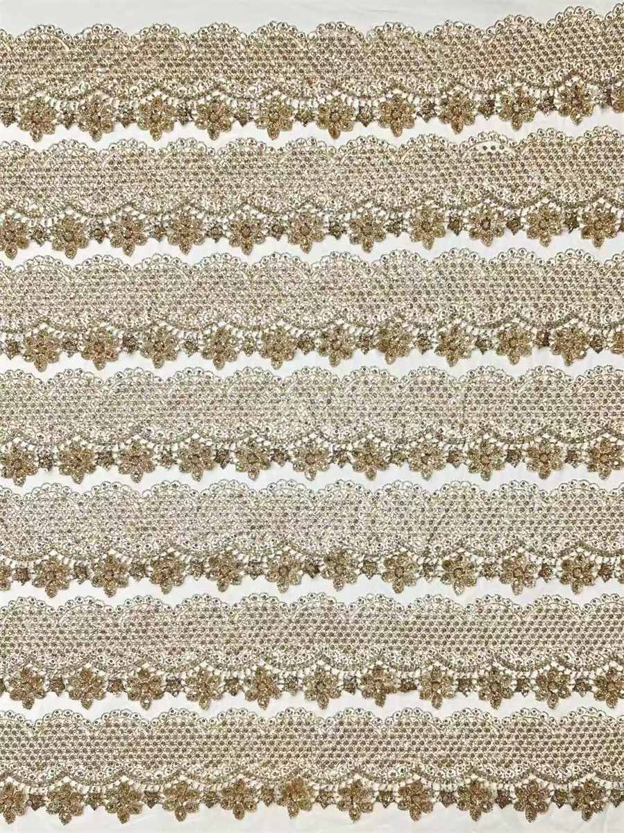 Beaded Tulle Fabric - 5 Yards | COD HN728