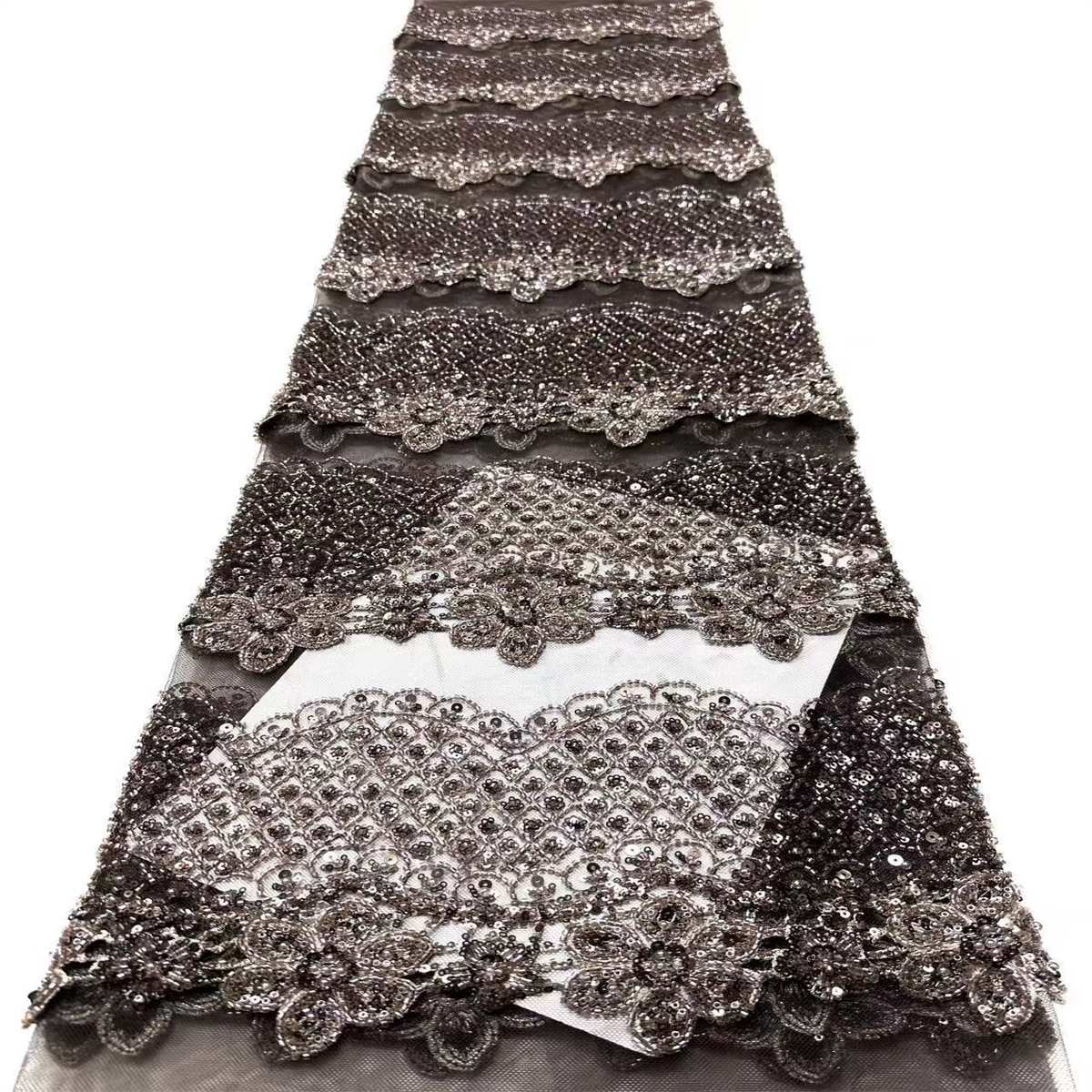 Beaded Tulle Fabric - 5 Yards | COD HN728
