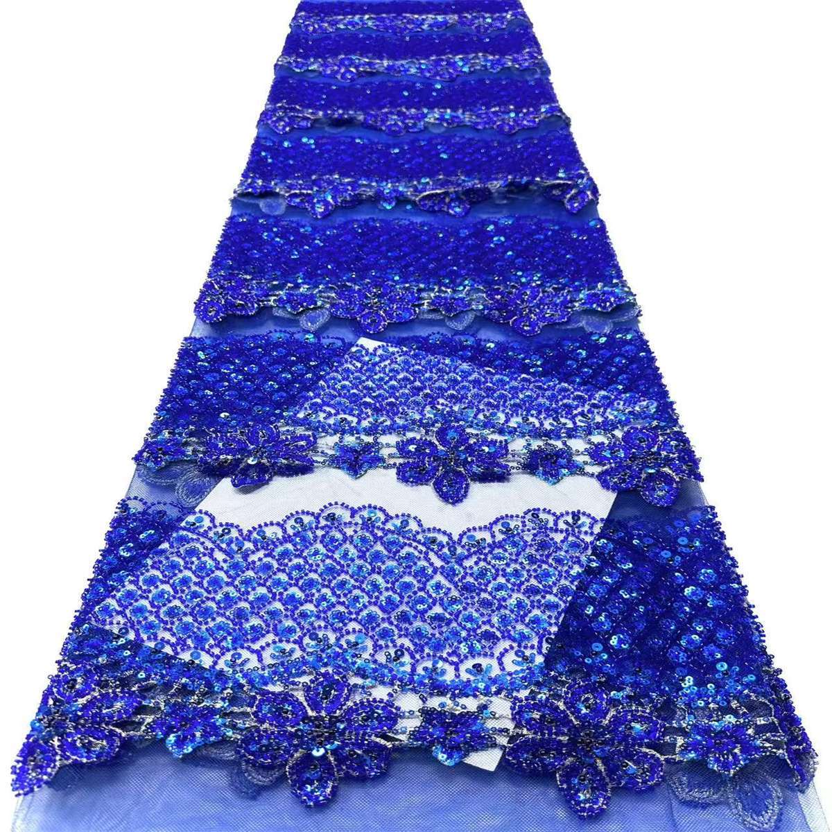 Beaded Tulle Fabric - 5 Yards | COD HN728