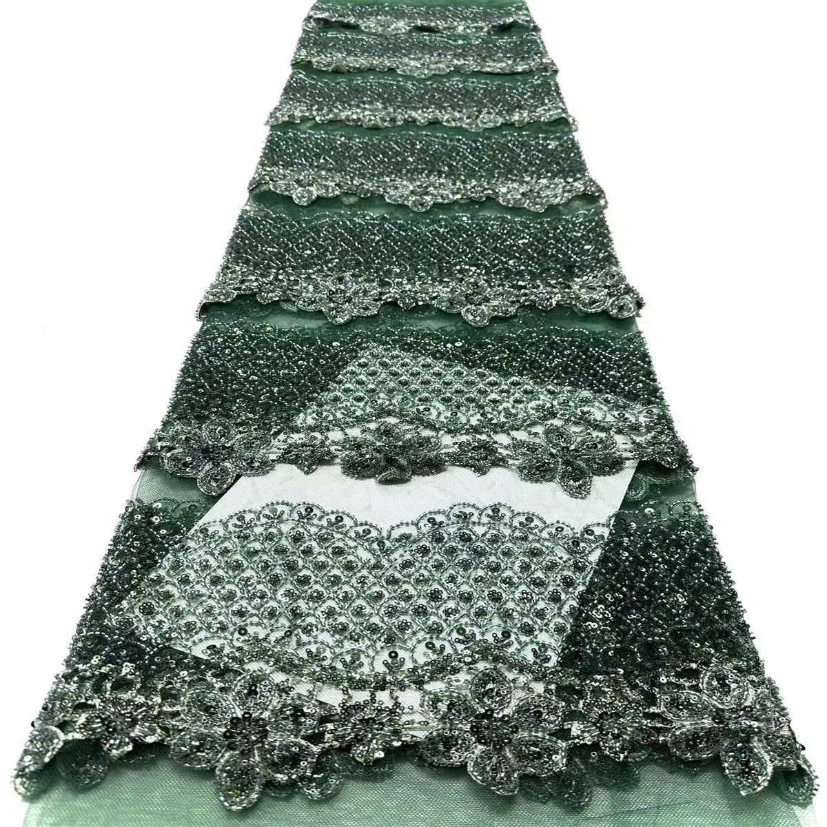 Beaded Tulle Fabric - 5 Yards | COD HN728