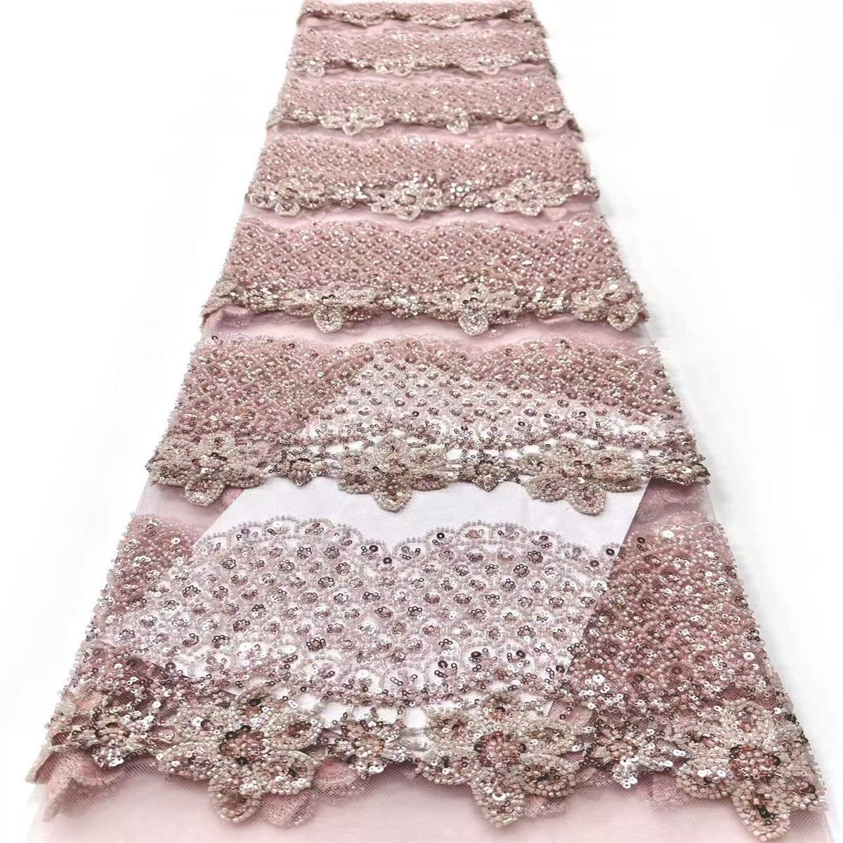 Beaded Tulle Fabric - 5 Yards | COD HN728