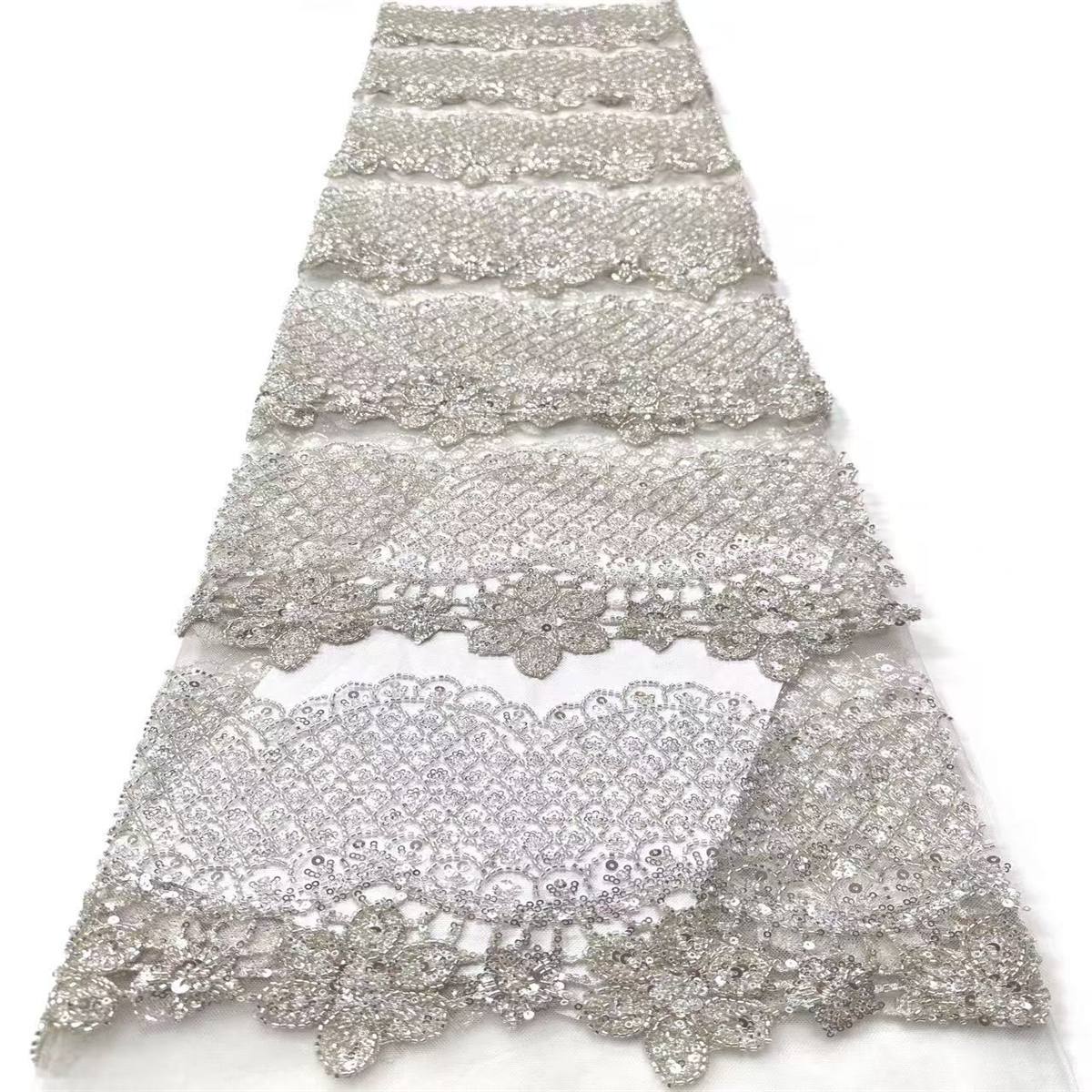 Beaded Tulle Fabric - 5 Yards | COD HN728