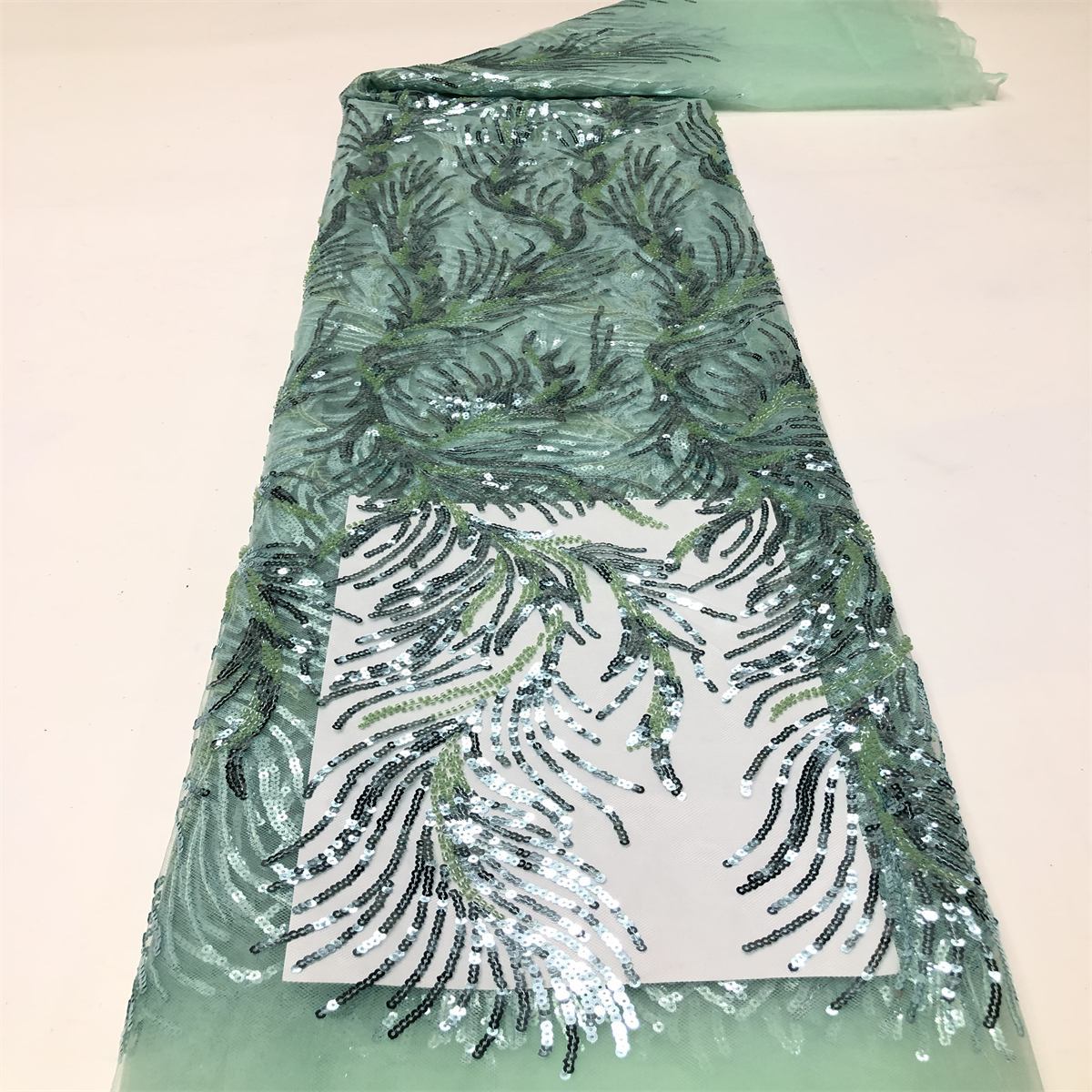 Beaded Tulle Fabric - 5 Yards | COD HN701